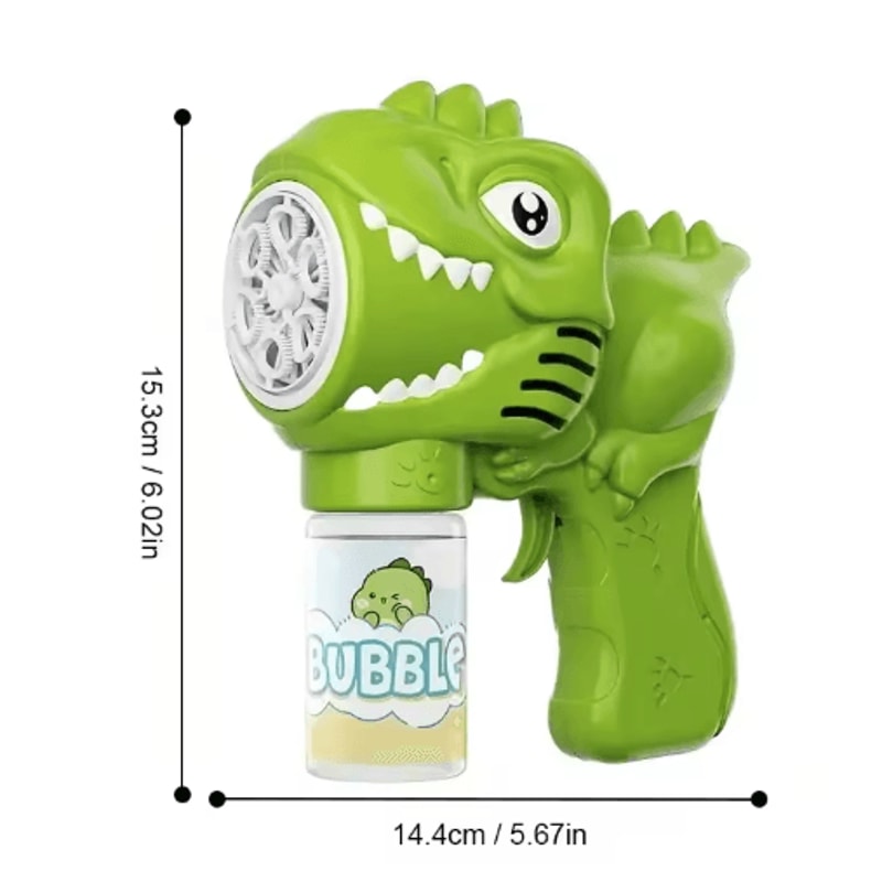 Dinosaur Bubble Gun For Kids Battery Free Outdoor Party Bubble Toy 3