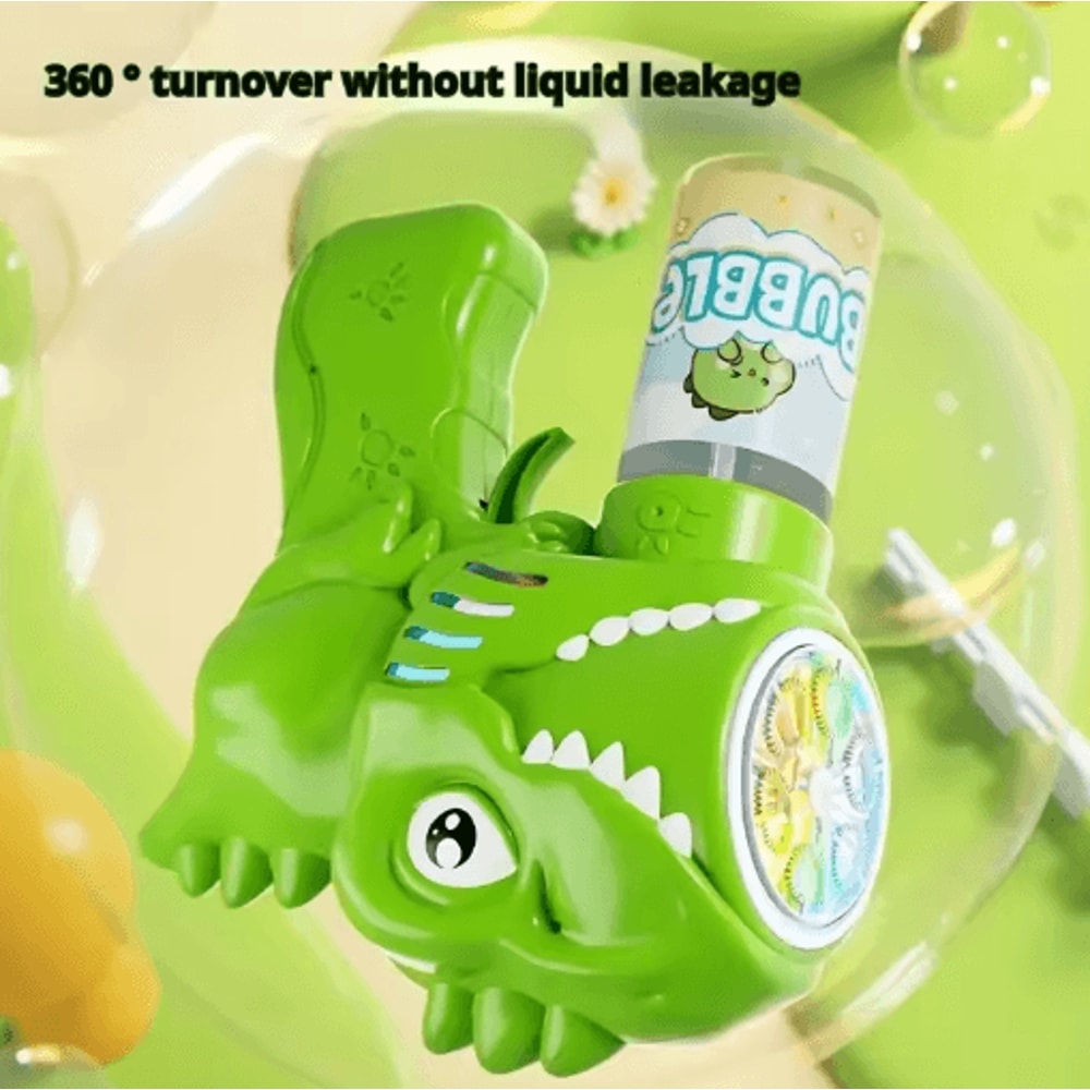 Dinosaur Bubble Gun For Kids Battery Free Outdoor Party Bubble Toy 4