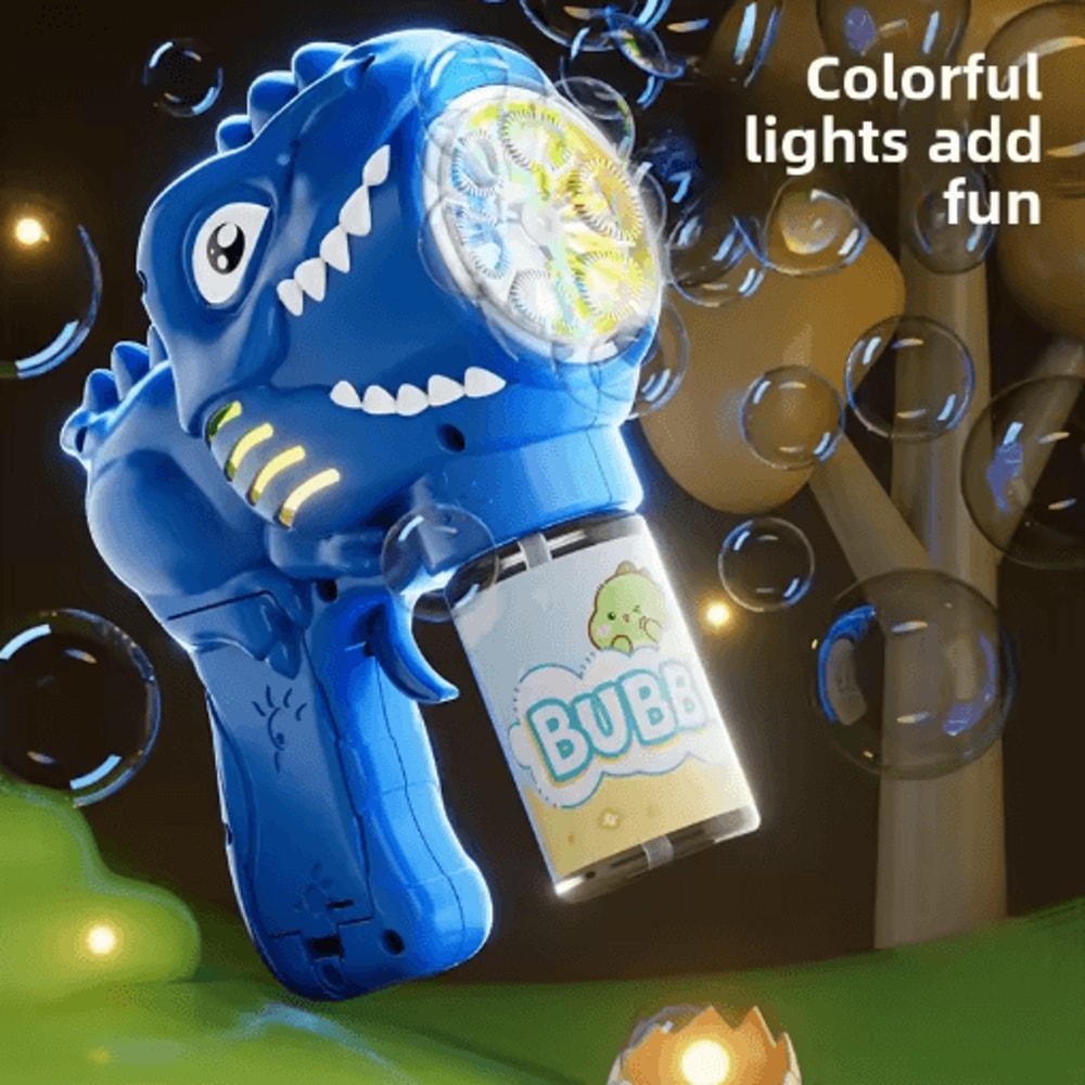 Dinosaur Bubble Gun For Kids Battery Free Outdoor Party Bubble Toy 5