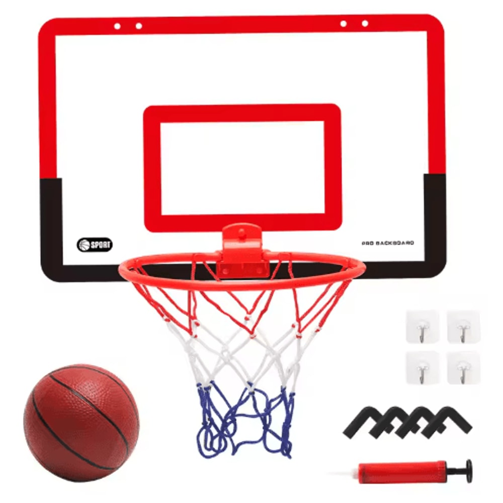 Foldable Childrens Basketball Stand Wall Mounted Indoor Outdoor Silent Shooting Hoop No Drilling Re 1