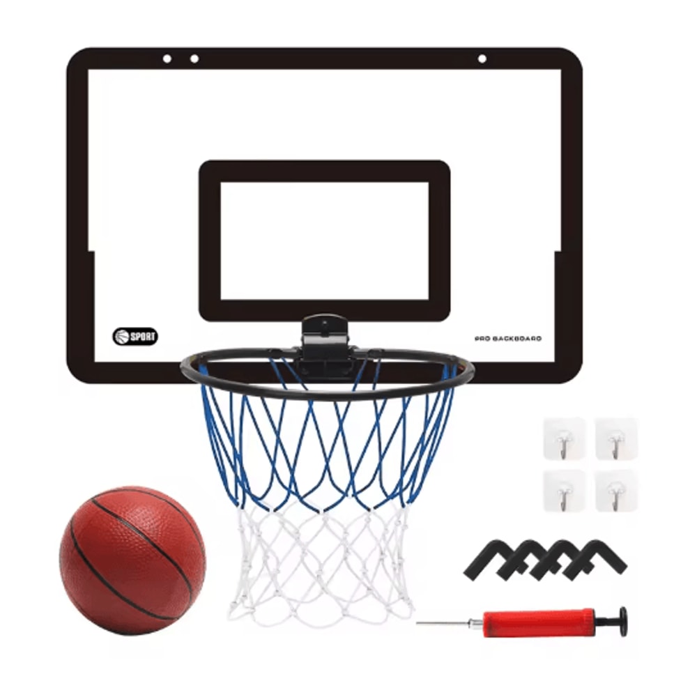 Foldable Childrens Basketball Stand Wall Mounted Indoor Outdoor Silent Shooting Hoop No Drilling Re 2