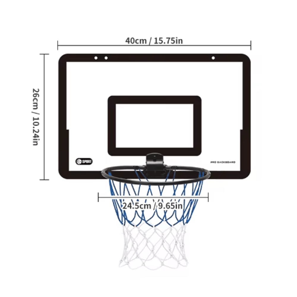 Foldable Childrens Basketball Stand Wall Mounted Indoor Outdoor Silent Shooting Hoop No Drilling Re 3
