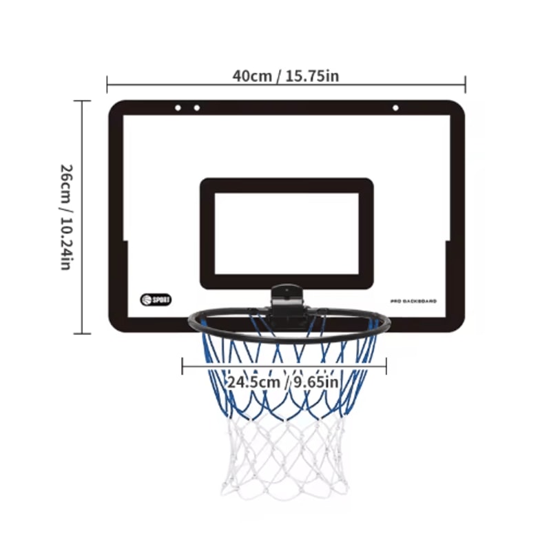 Foldable Childrens Basketball Stand Wall Mounted Indoor Outdoor Silent Shooting Hoop No Drilling Re 3
