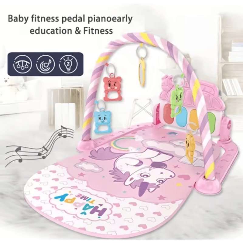 Baby Fitness Play Gym With Pedal Piano Newborn Musical Activity Stand 012 Months 10