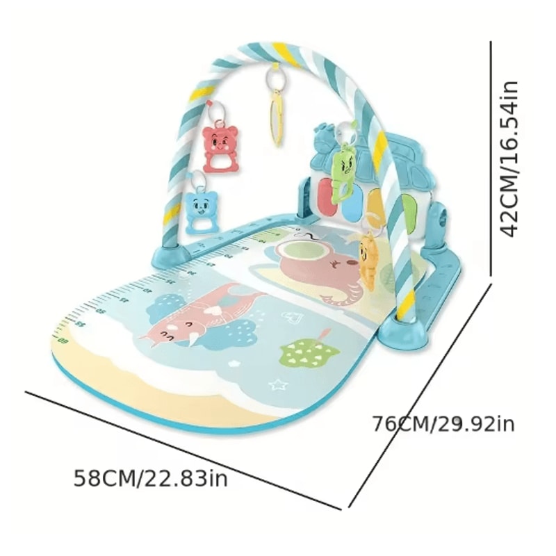 Baby Fitness Play Gym With Pedal Piano Newborn Musical Activity Stand 012 Months 9