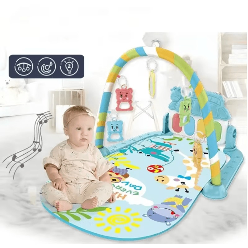 Baby Fitness Play Gym With Pedal Piano Newborn Musical Activity Stand 012 Months 0