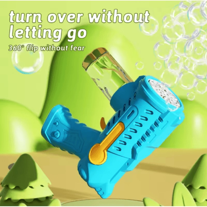 Battery Free Bubble Gun For Kids Outdoor Parent Child Bubble Play Toy 6