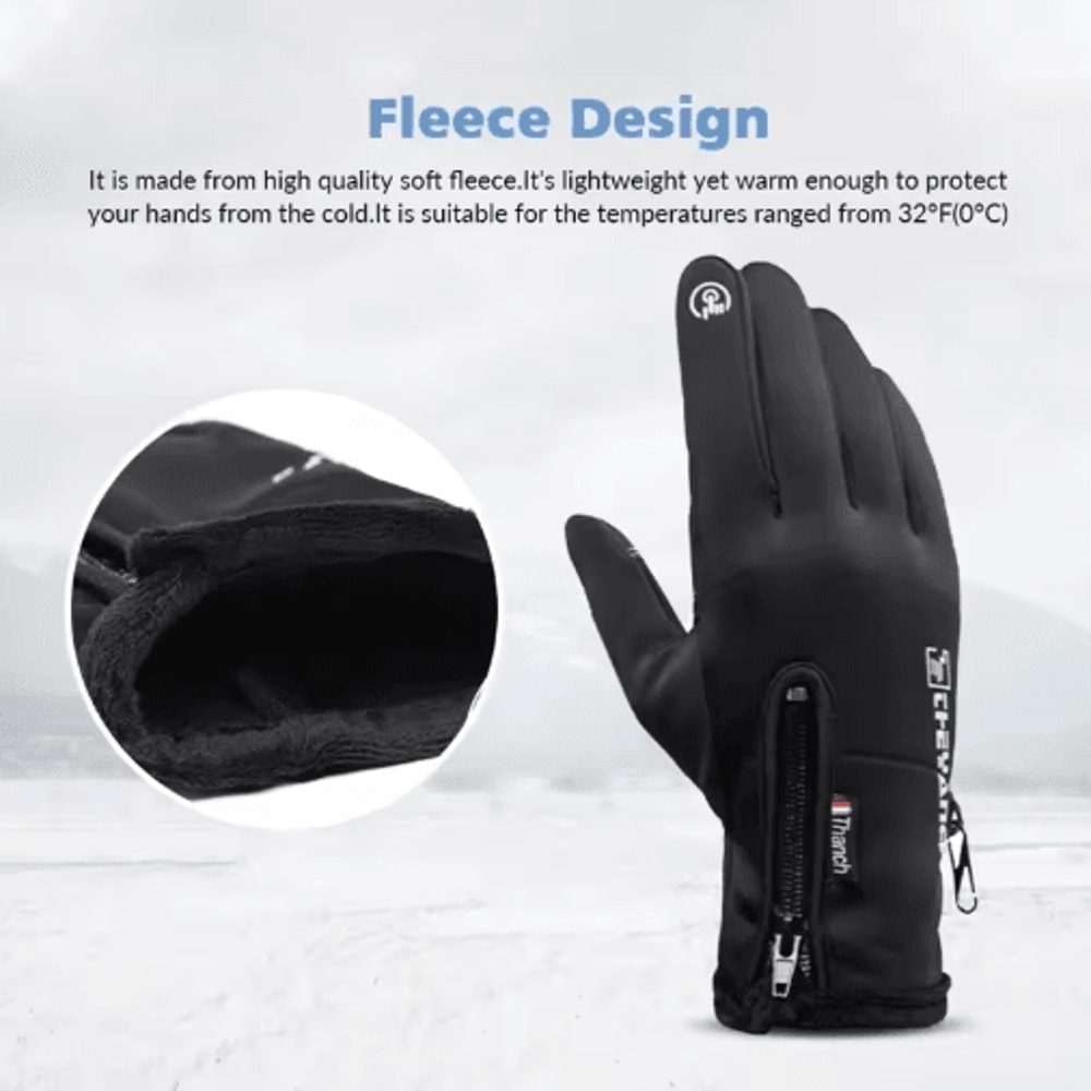 Premium Waterproof Winter Gloves Thermal Touchscreen Windproof Cold Weather Sports Gloves 3