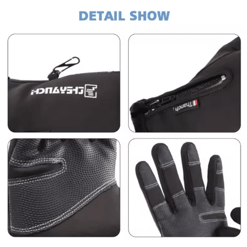 Premium Waterproof Winter Gloves Thermal Touchscreen Windproof Cold Weather Sports Gloves 4