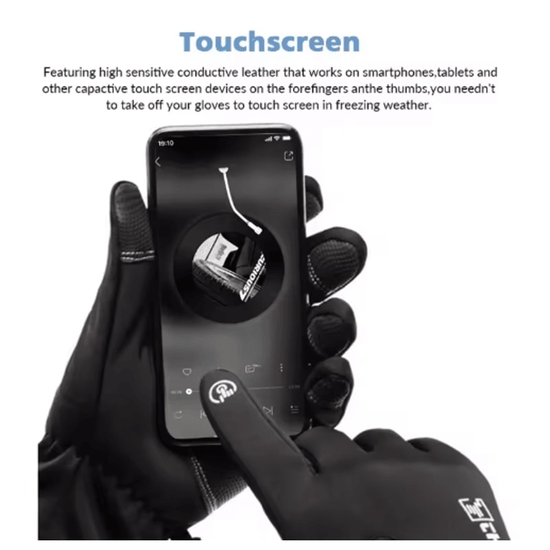 Premium Waterproof Winter Gloves Thermal Touchscreen Windproof Cold Weather Sports Gloves 7