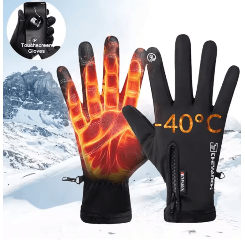 Premium Waterproof Winter Gloves Thermal Touchscreen Windproof Cold Weather Sports Gloves 0