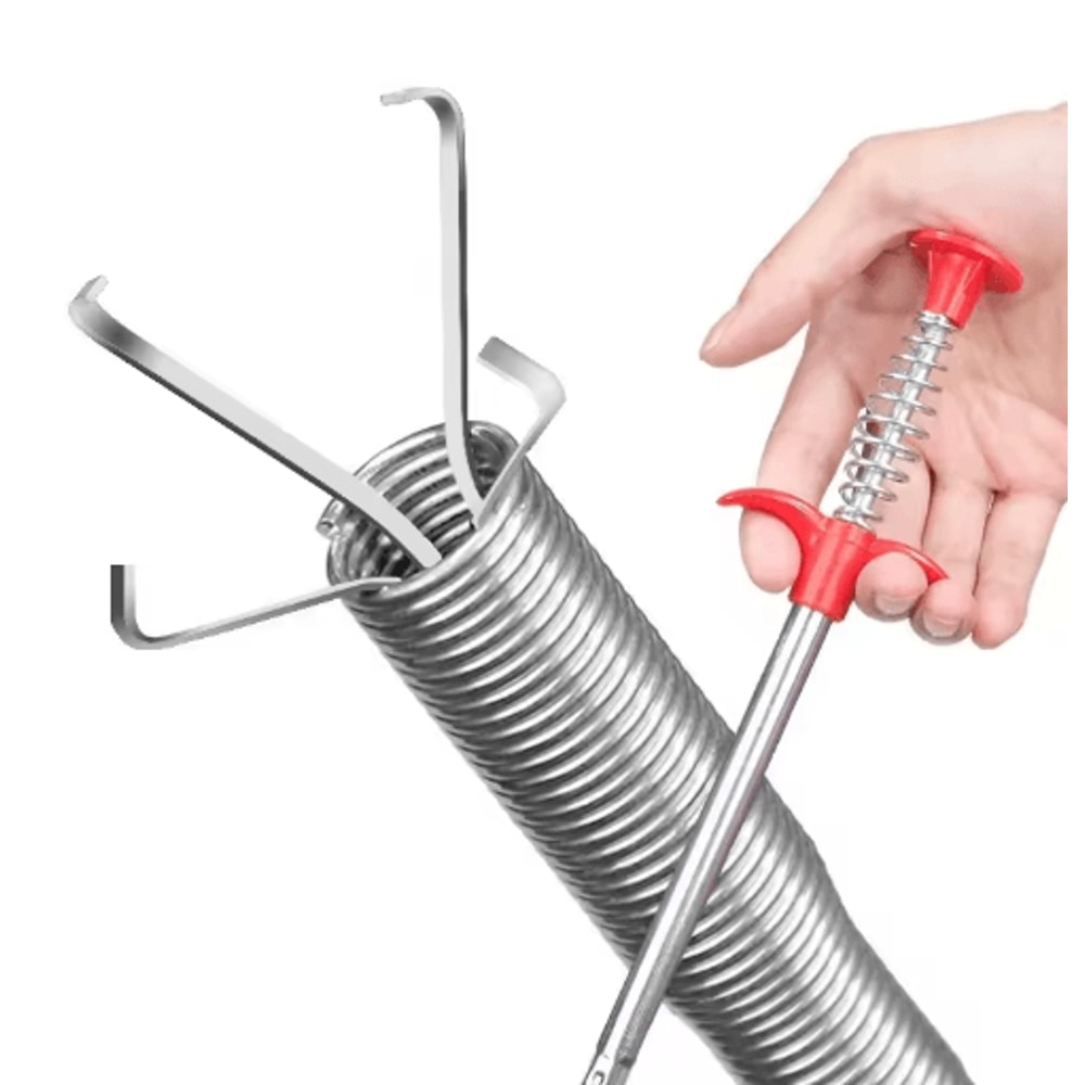 60cm Flexible Drain Snake Spring Pipe Dredging Tool For Fast Sink Clog Removal 5