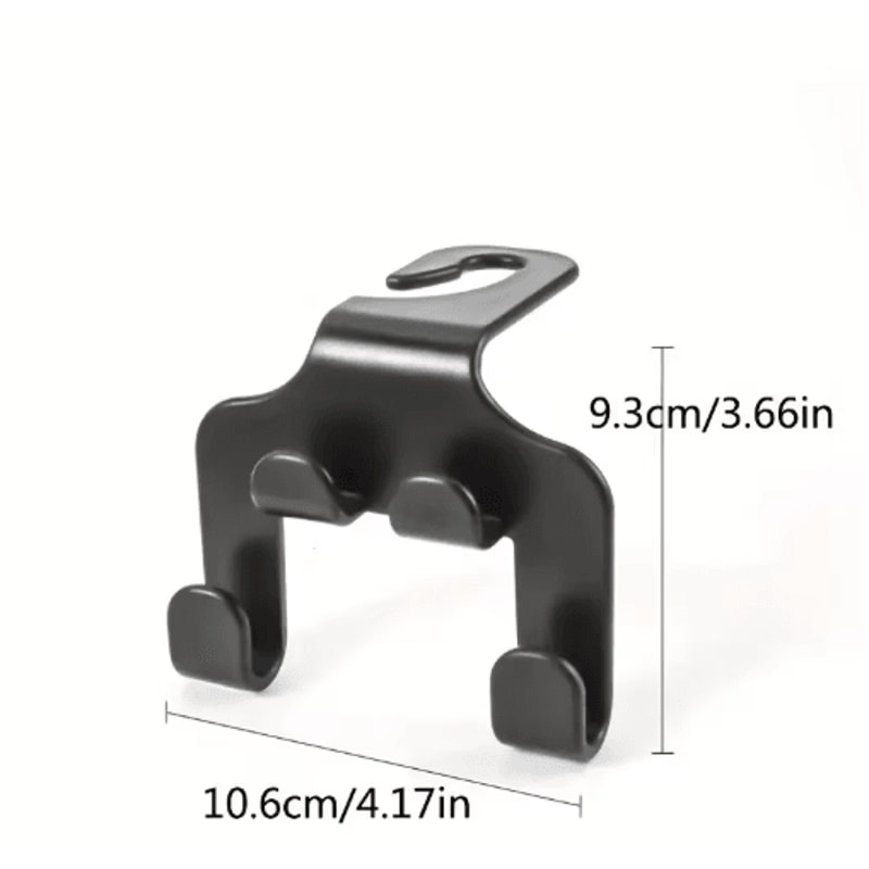 Car Back Seat Hook With Phone Holder Rear Seat Headrest Mount Storage Organizer 3