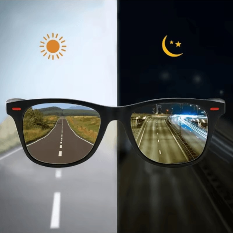 Night Vision Polarized Driving Glasses Day Night Anti Glare Sunglasses For Men 0