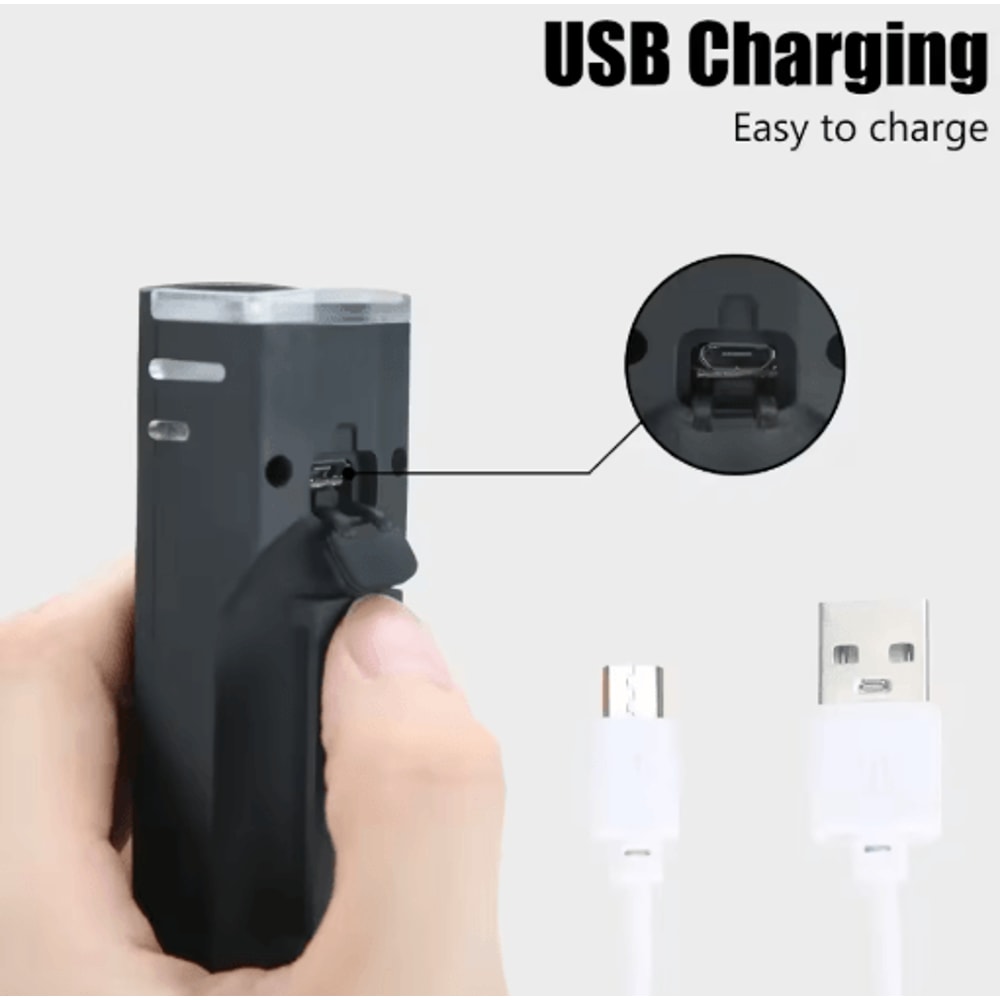 1000LM USB Rechargeable Bicycle Light Set High Brightness LED Front Headlight Rear Safety Lamp 1