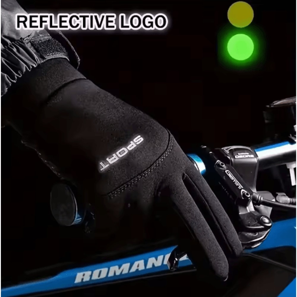 Winter Warm Touchscreen Gloves Windproof Non Slip Gloves For Cycling Running Outdoor Sports 7
