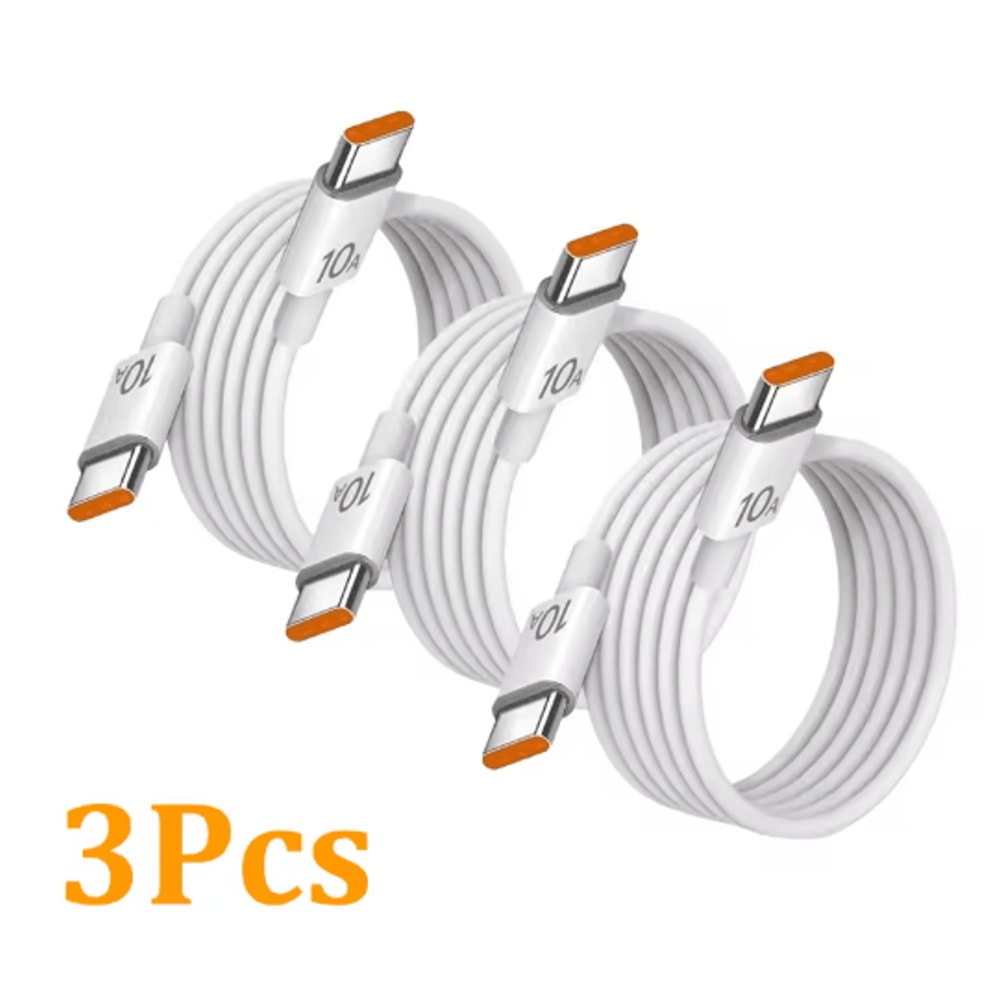 120W Type C To Type C Fast Charging Cable High Speed Data Power Cable 1 3 PCS 1