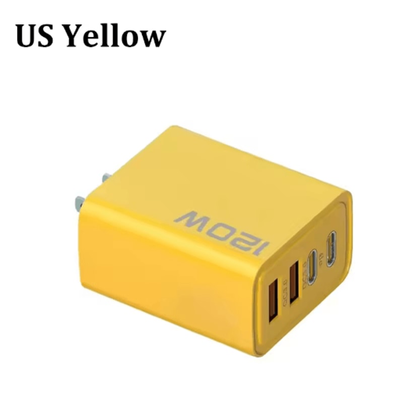 120W 4 Port USB C Fast Charger PD Quick Charge 30 Power Adapter For Phones Tablets 4