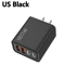 120W 4 Port USB C Fast Charger PD Quick Charge 30 Power Adapter For Phones Tablets 5