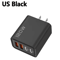 120W 4 Port USB C Fast Charger PD Quick Charge 30 Power Adapter For Phones Tablets 5