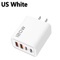 120W 4 Port USB C Fast Charger PD Quick Charge 30 Power Adapter For Phones Tablets 6