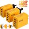 120W 4 Port USB C Fast Charger PD Quick Charge 30 Power Adapter For Phones Tablets 0