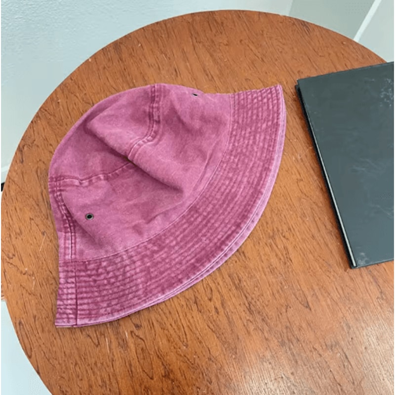 Retro Washed Fisherman Hat Vintage Breathable Bucket Hat For Couples Spring Summer 1