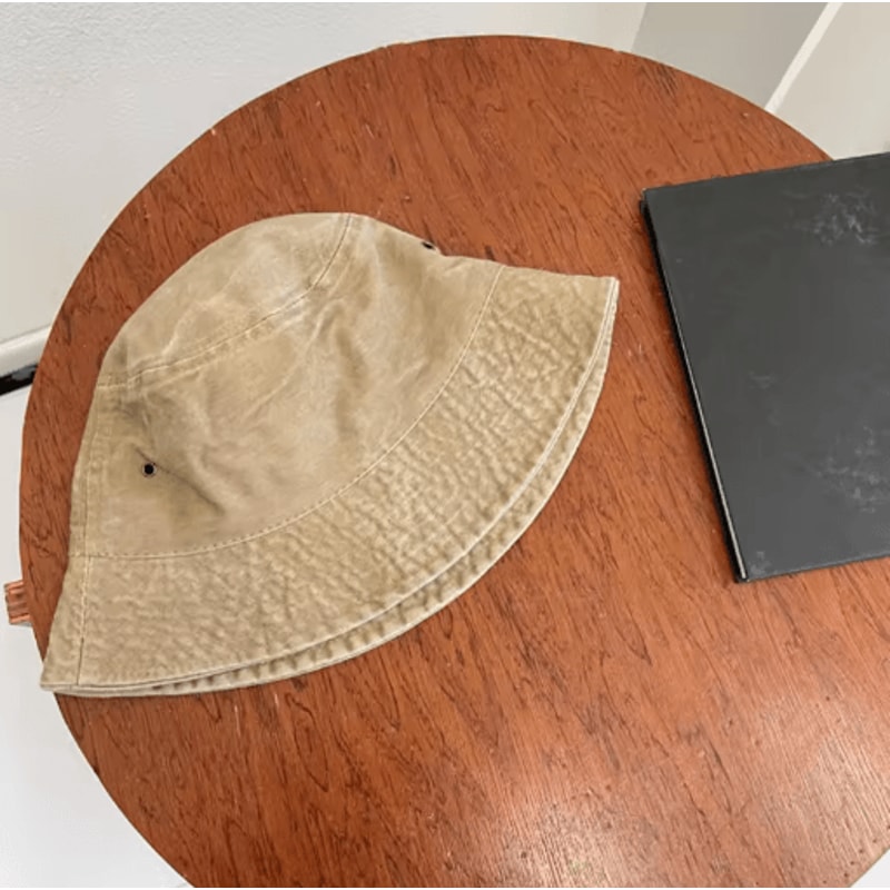 Retro Washed Fisherman Hat Vintage Breathable Bucket Hat For Couples Spring Summer 5