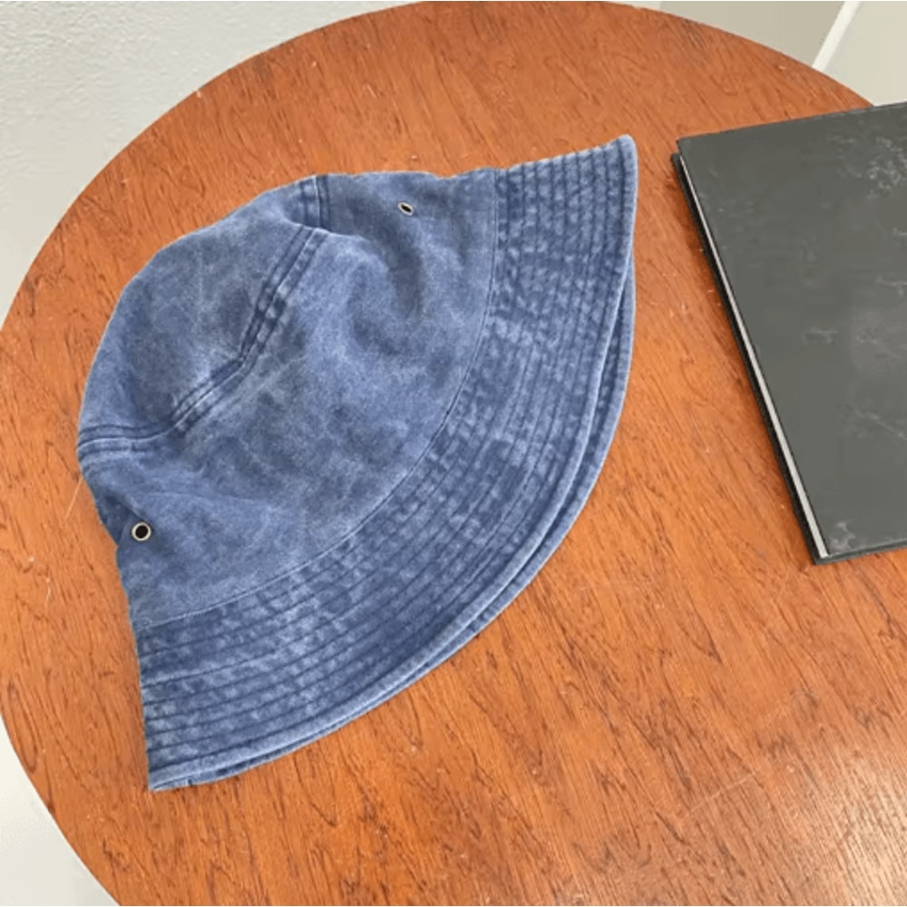 Retro Washed Fisherman Hat Vintage Breathable Bucket Hat For Couples Spring Summer 6
