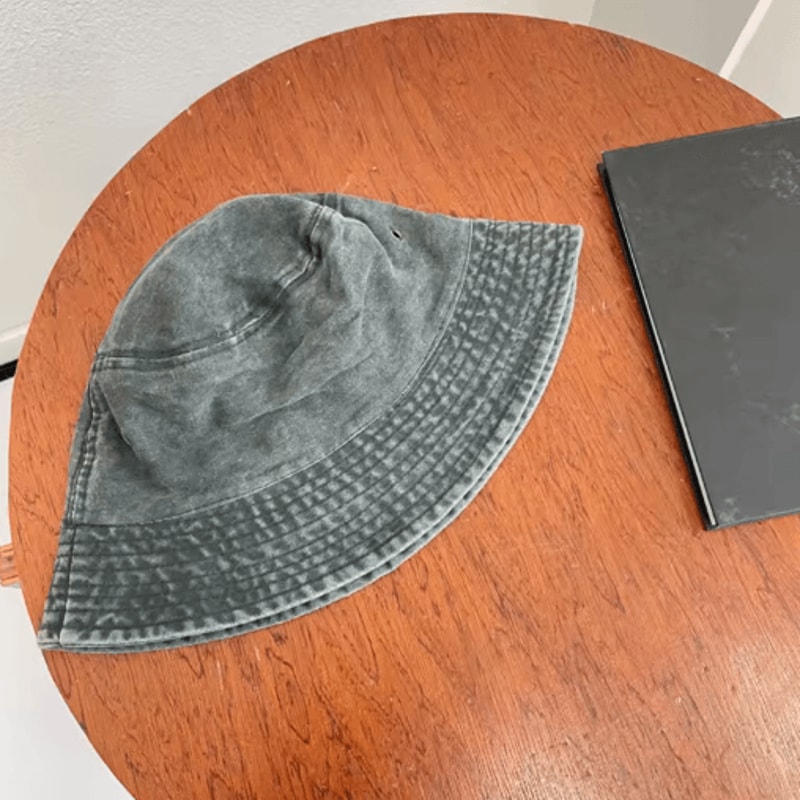 Retro Washed Fisherman Hat Vintage Breathable Bucket Hat For Couples Spring Summer 10