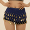 Chiffon Belly Dance Hip Scarf With Coins Professional Wrap Skirt For Yoga Costumes 7