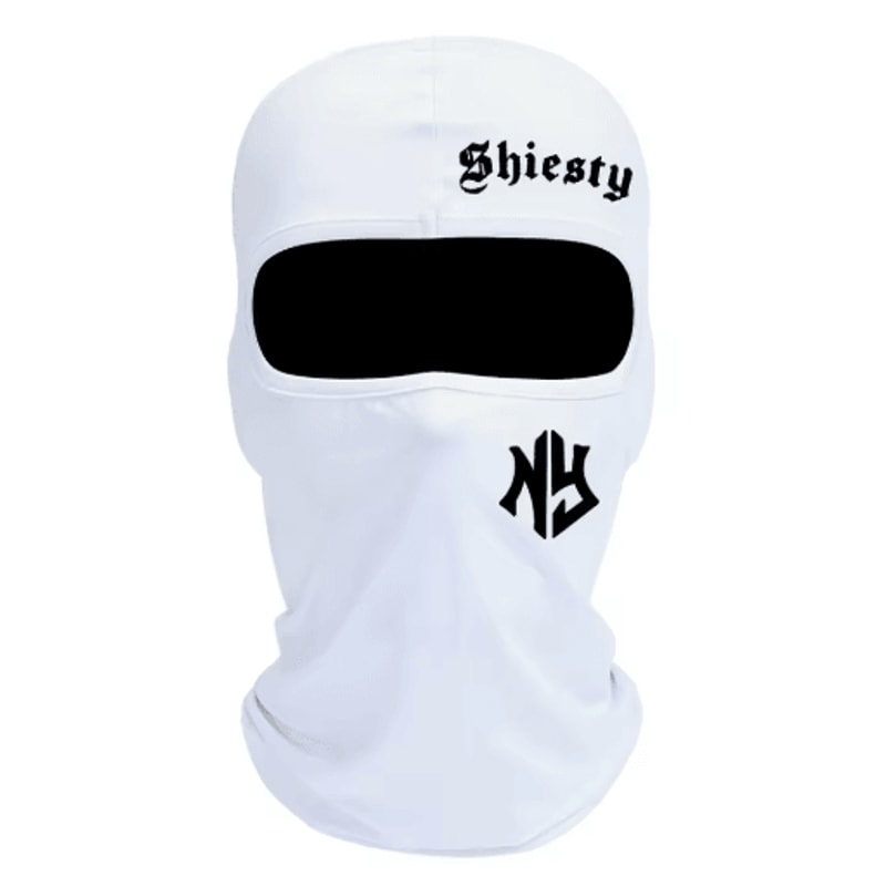 Letter Print Balaclava Face Mask Windproof And Sun Protection Cycling Hat Unisex 3