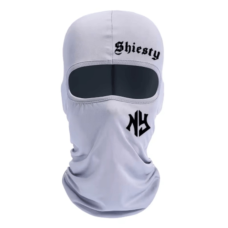 Letter Print Balaclava Face Mask Windproof And Sun Protection Cycling Hat Unisex 6