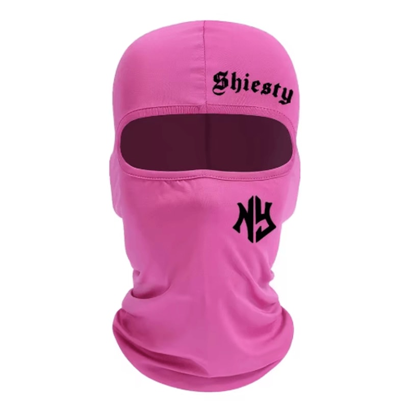 Letter Print Balaclava Face Mask Windproof And Sun Protection Cycling Hat Unisex 7