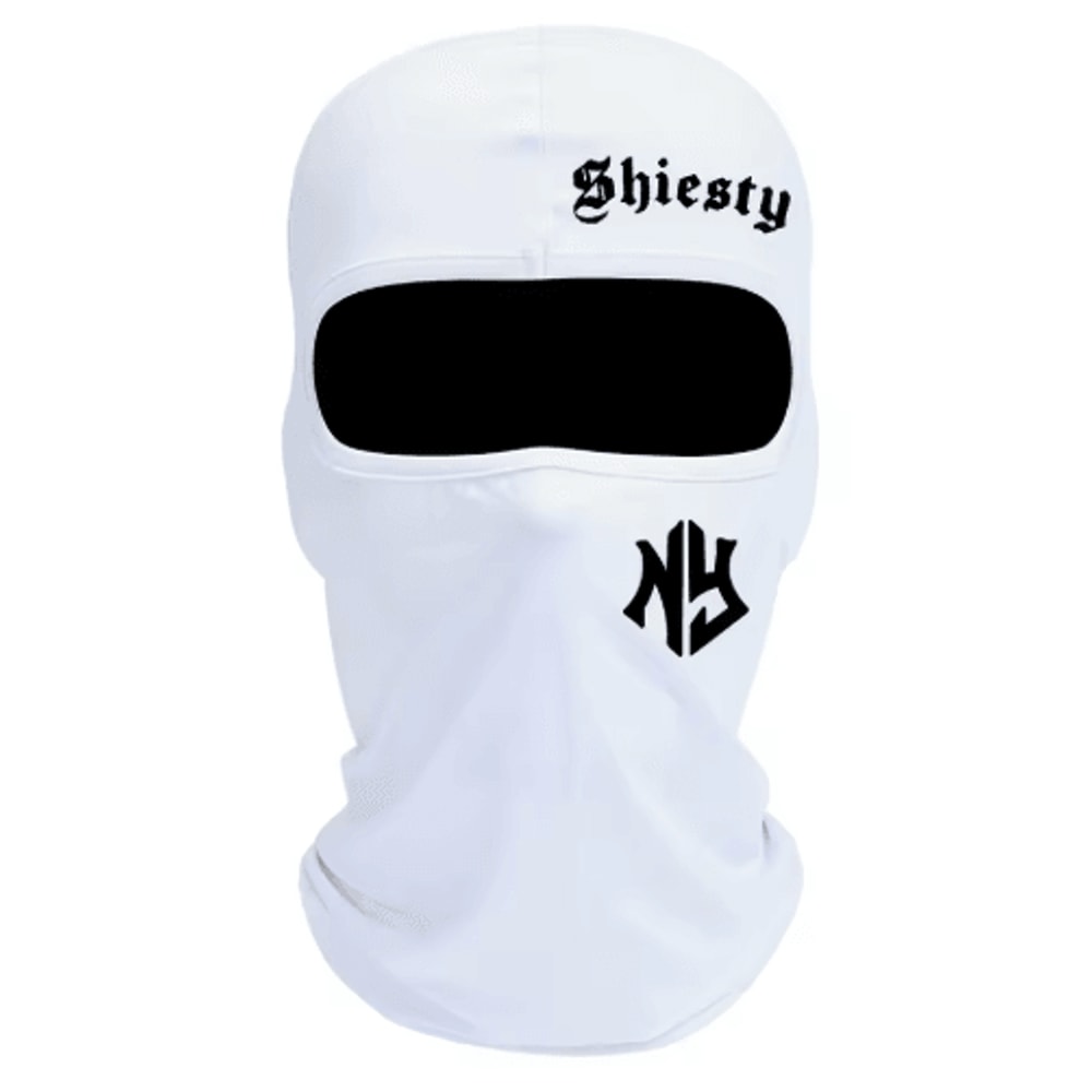 Letter Print Balaclava Face Mask Windproof And Sun Protection Cycling Hat Unisex 9