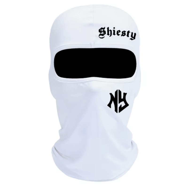 Letter Print Balaclava Face Mask Windproof And Sun Protection Cycling Hat Unisex 9