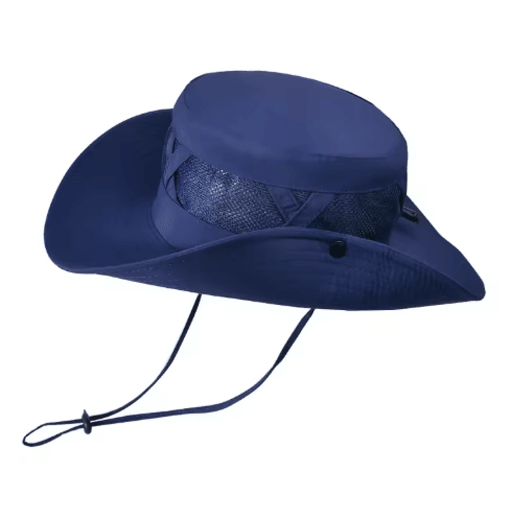 Mens Breathable Sunscreen Hat Wide Brim Outdoor Mountaineering Fishing Sunshade 3