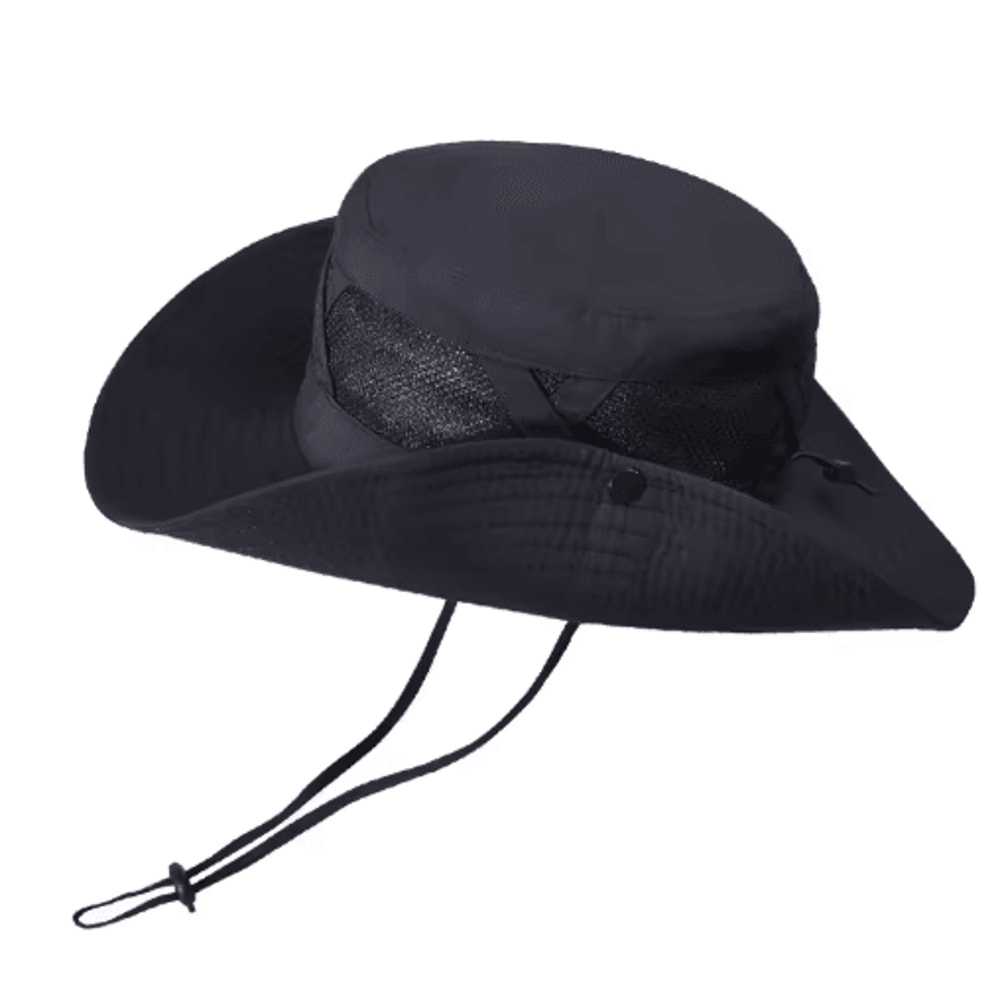 Mens Breathable Sunscreen Hat Wide Brim Outdoor Mountaineering Fishing Sunshade 5