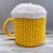 3D Beer Cup Knitted Wool Hat Unisex Windproof Winter Beanie For Outdoor Warmth 1