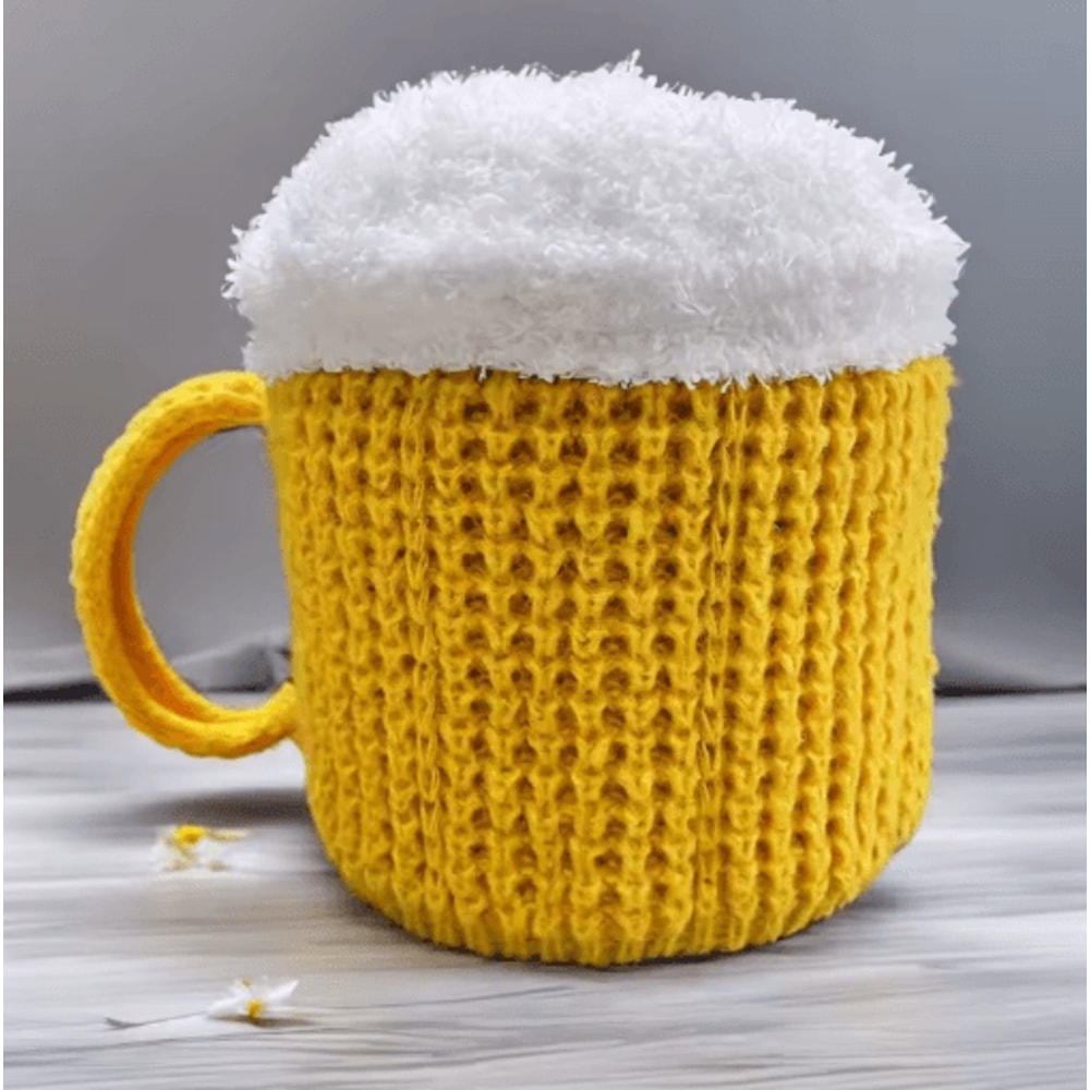 3D Beer Cup Knitted Wool Hat Unisex Windproof Winter Beanie For Outdoor Warmth 0