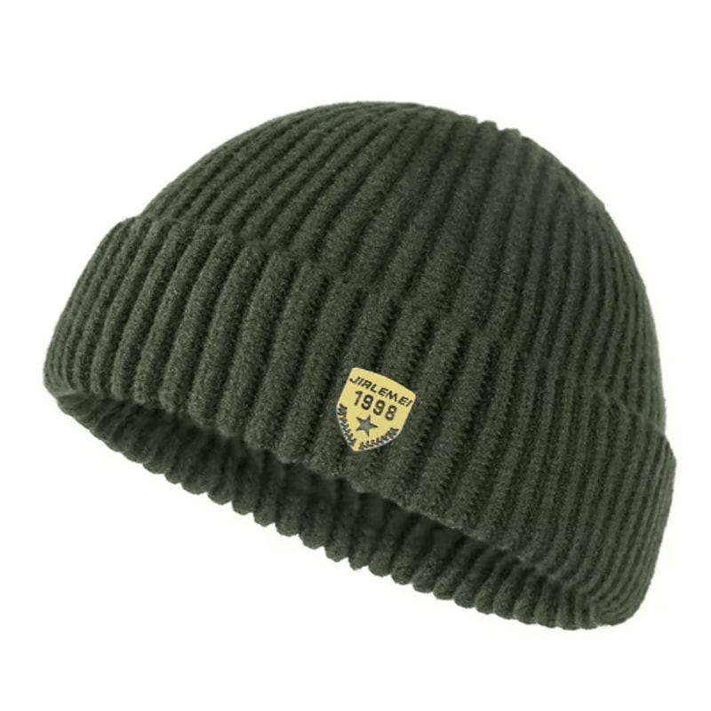 Mens Autumn And Winter Knitted Wool Hat Unisex Street Melon Skin Beanie With 1998 Logo 10