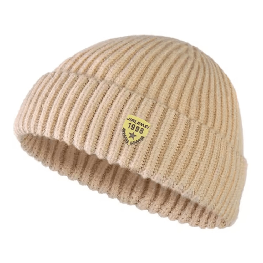 Mens Autumn And Winter Knitted Wool Hat Unisex Street Melon Skin Beanie With 1998 Logo 2