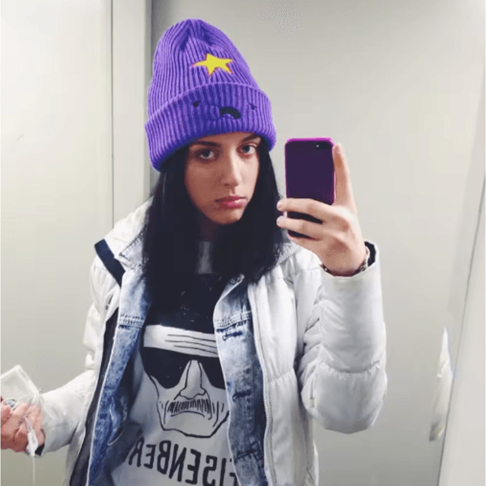 Unisex Embroidered Woolen Beanie Winter Pullover Acrylic Knit Hat With Ear Protection 1