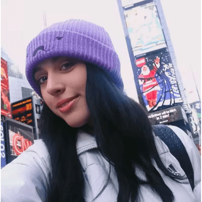 Unisex Embroidered Woolen Beanie Winter Pullover Acrylic Knit Hat With Ear Protection 2