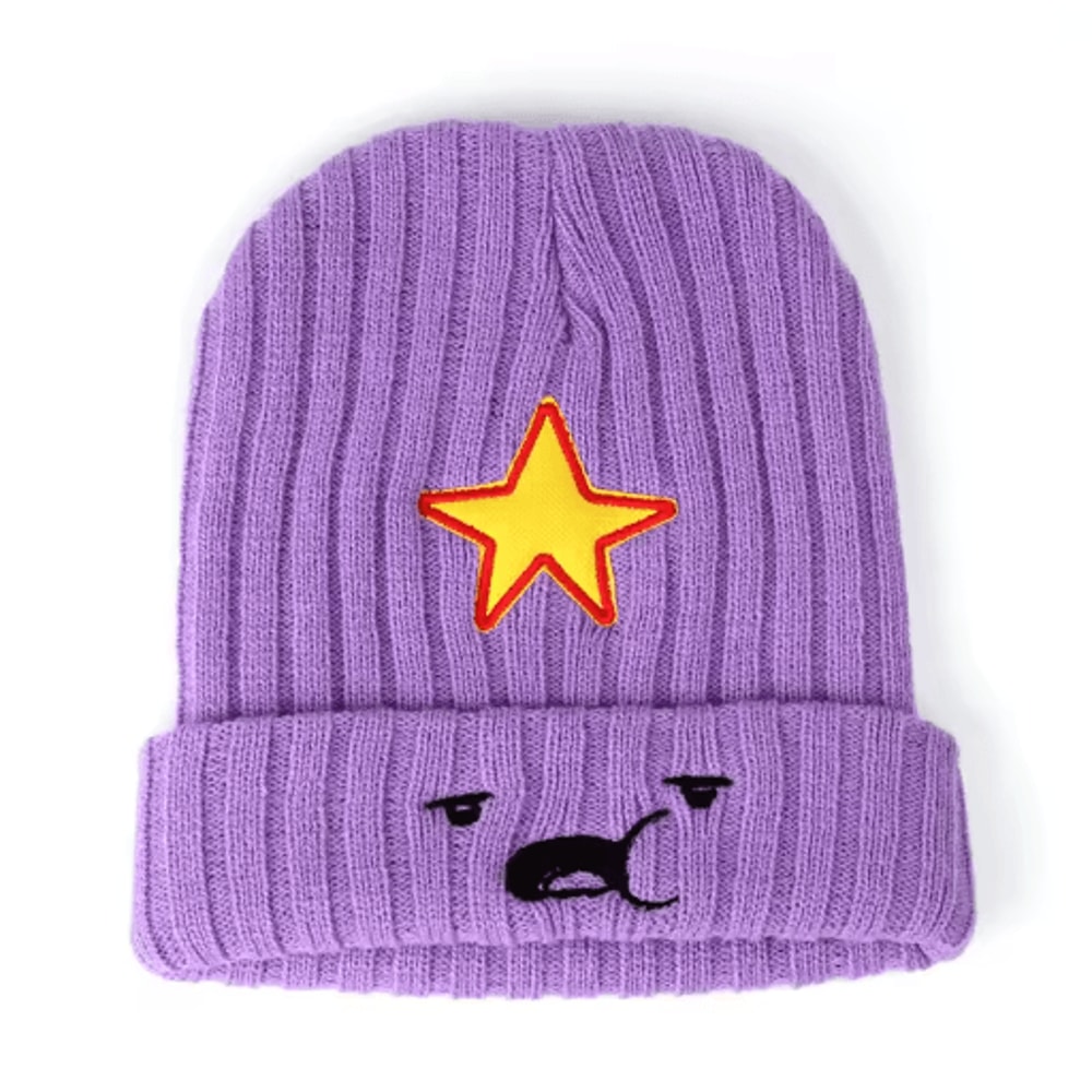 Unisex Embroidered Woolen Beanie Winter Pullover Acrylic Knit Hat With Ear Protection 4