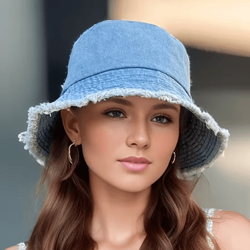 2024 Spring Summer Fisherman Hat Casual UV Protection Sun Hat For Travel 4