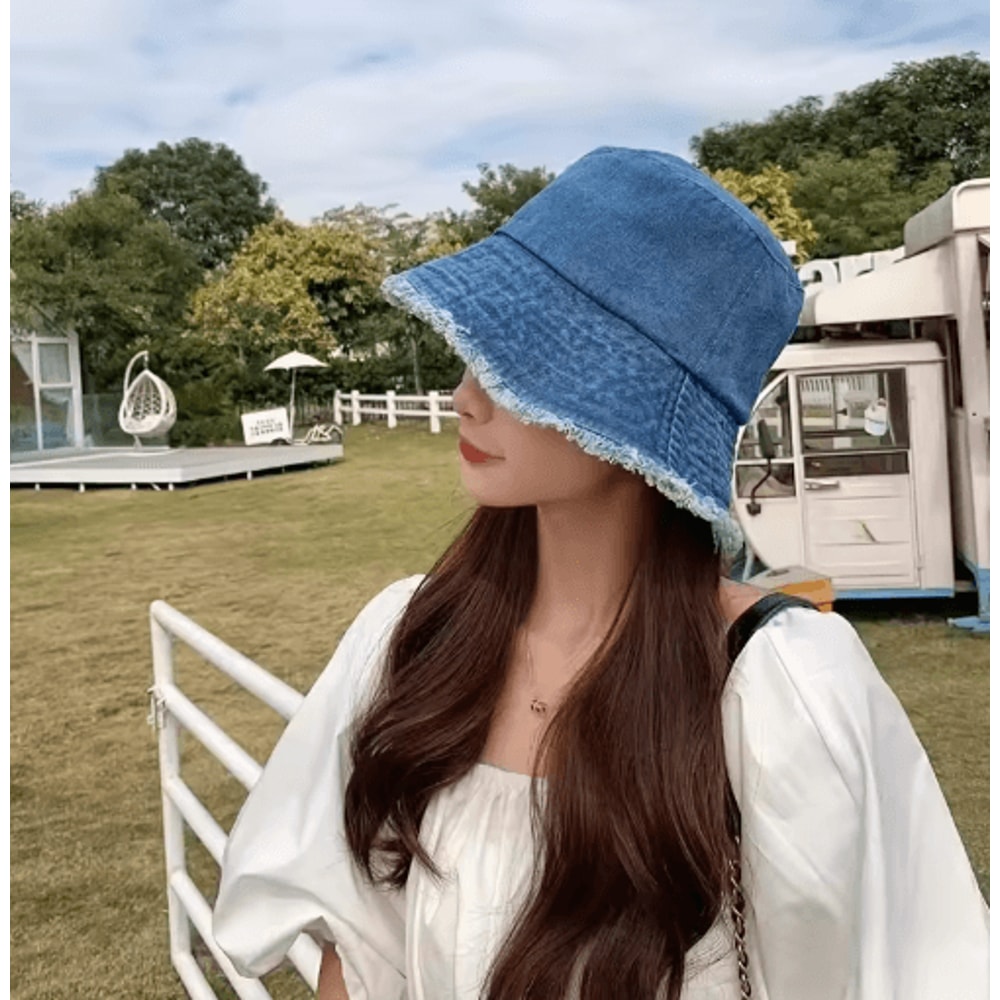 2024 Spring Summer Fisherman Hat Casual UV Protection Sun Hat For Travel 5