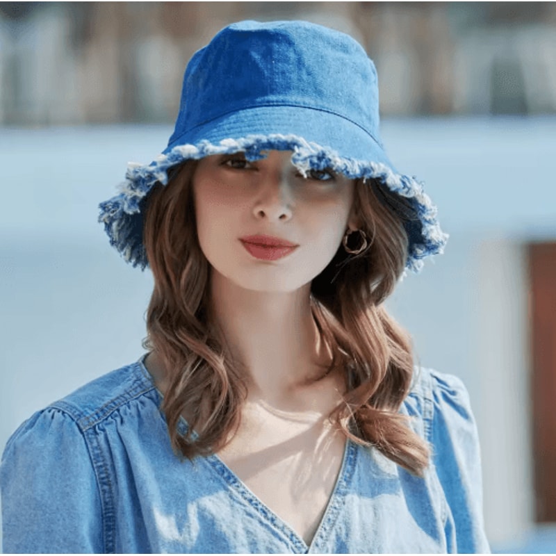 2024 Spring Summer Fisherman Hat Casual UV Protection Sun Hat For Travel 0