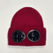 Winter Windproof Knitted Beanie With Glasses Unisex Warm Skull Cap For Outdoor Cold Protection 6