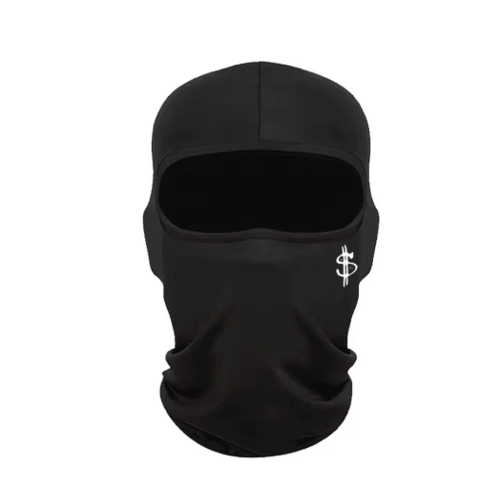 Unisex Dollar Logo Ski Hat And Face Mask Windproof Cycling Hood For Outdoor Sports 3